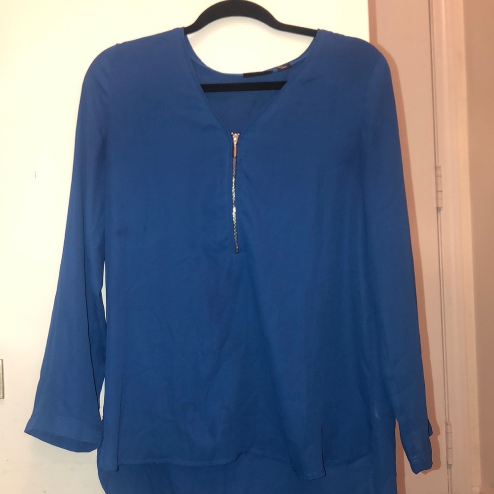 Polyester Cobalt Blue Size S blouse